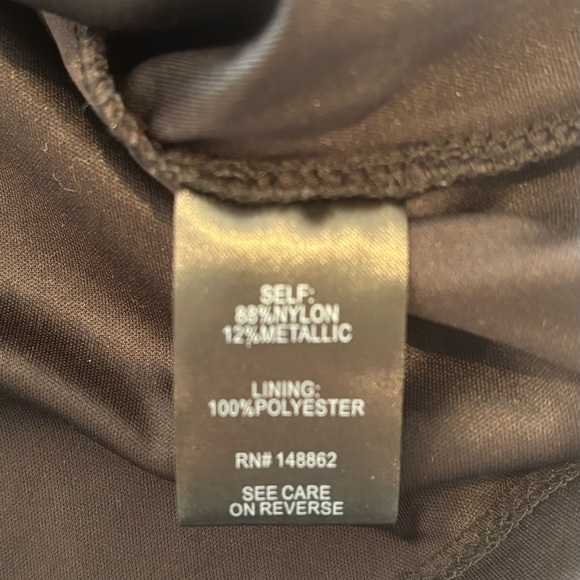 TORRID Black Wrap Tie Back Blouse Shimmery Fabric Plus Size 00 - Picture 6 of 9